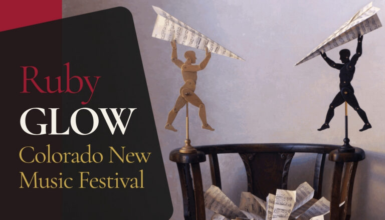 RubyGLOW: Colorado New Music Festival — Ars Nova Singers' 40th-anniversary concert, May 30, 2026 at Central Presbyterian Church, Denver. Joint performance with Kantorei and St. Martin's Chamber Choir featuring the world premiere of Terry Schlenker's "The Bird of Vision."